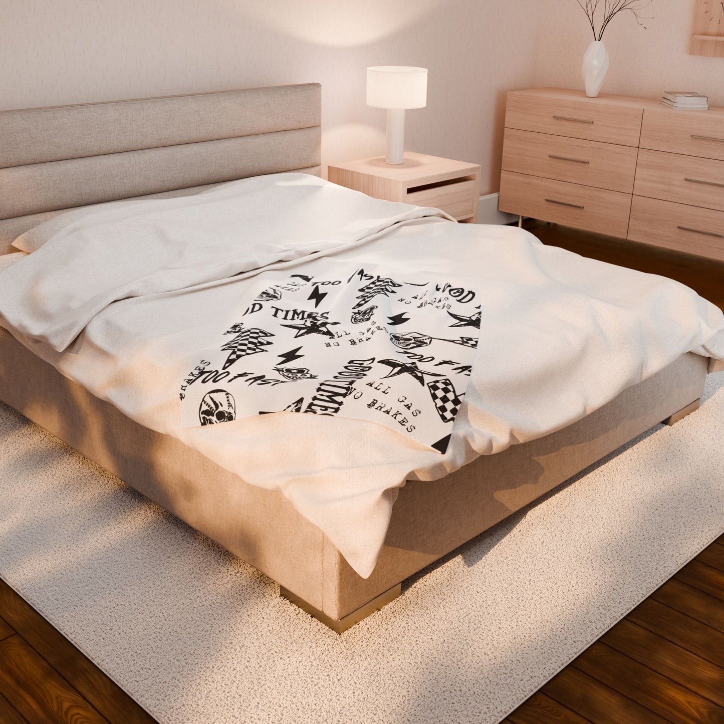 All Gas No Brakes Plush Blanket