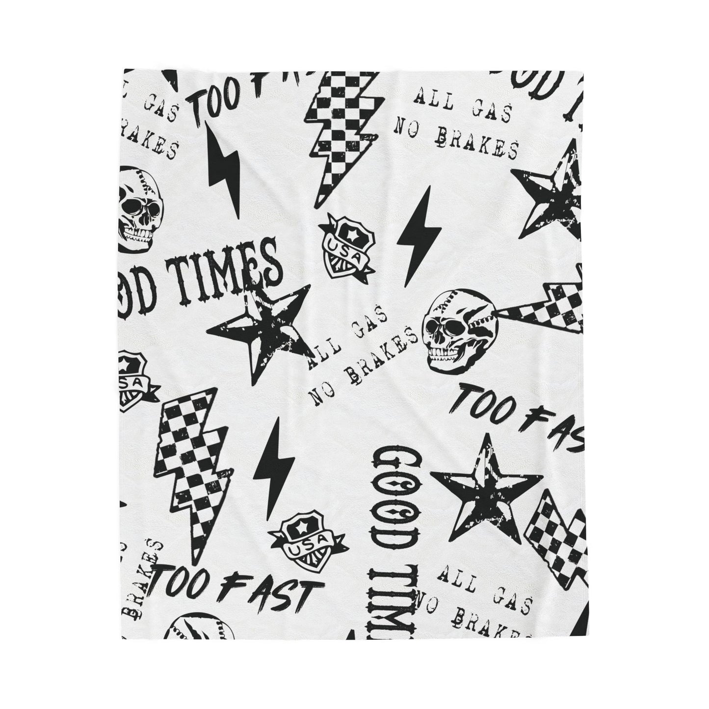 All Gas No Brakes Plush Blanket
