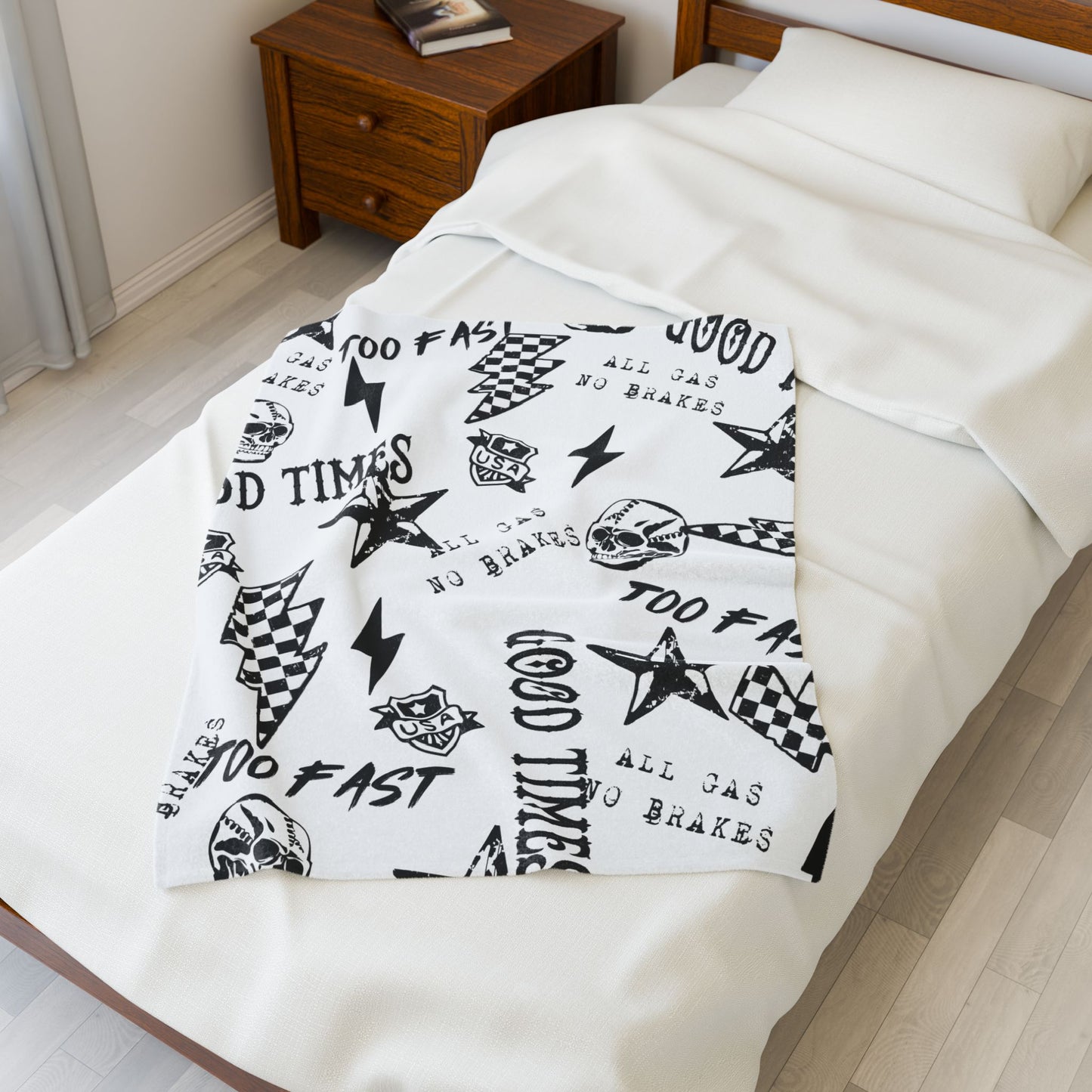 All Gas No Brakes Plush Blanket
