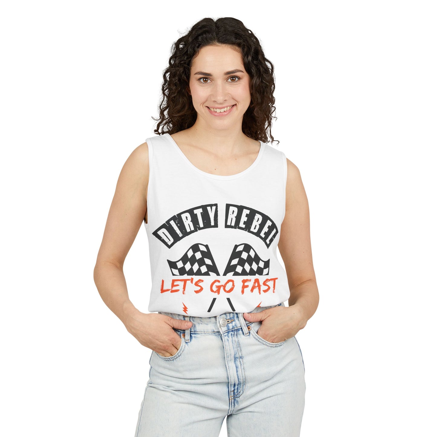 Men's Let's Go Fast Tank - White