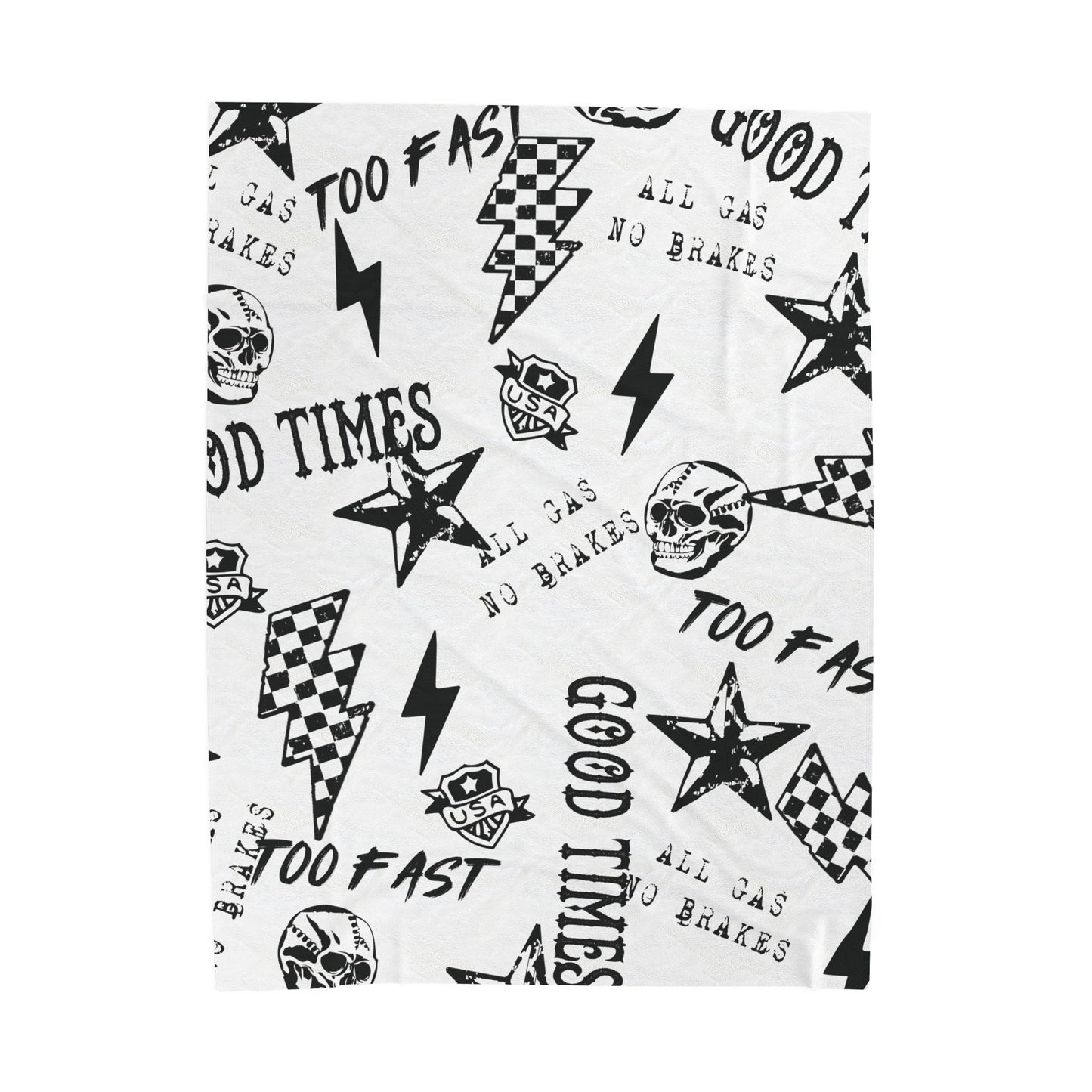 All Gas No Brakes Plush Blanket