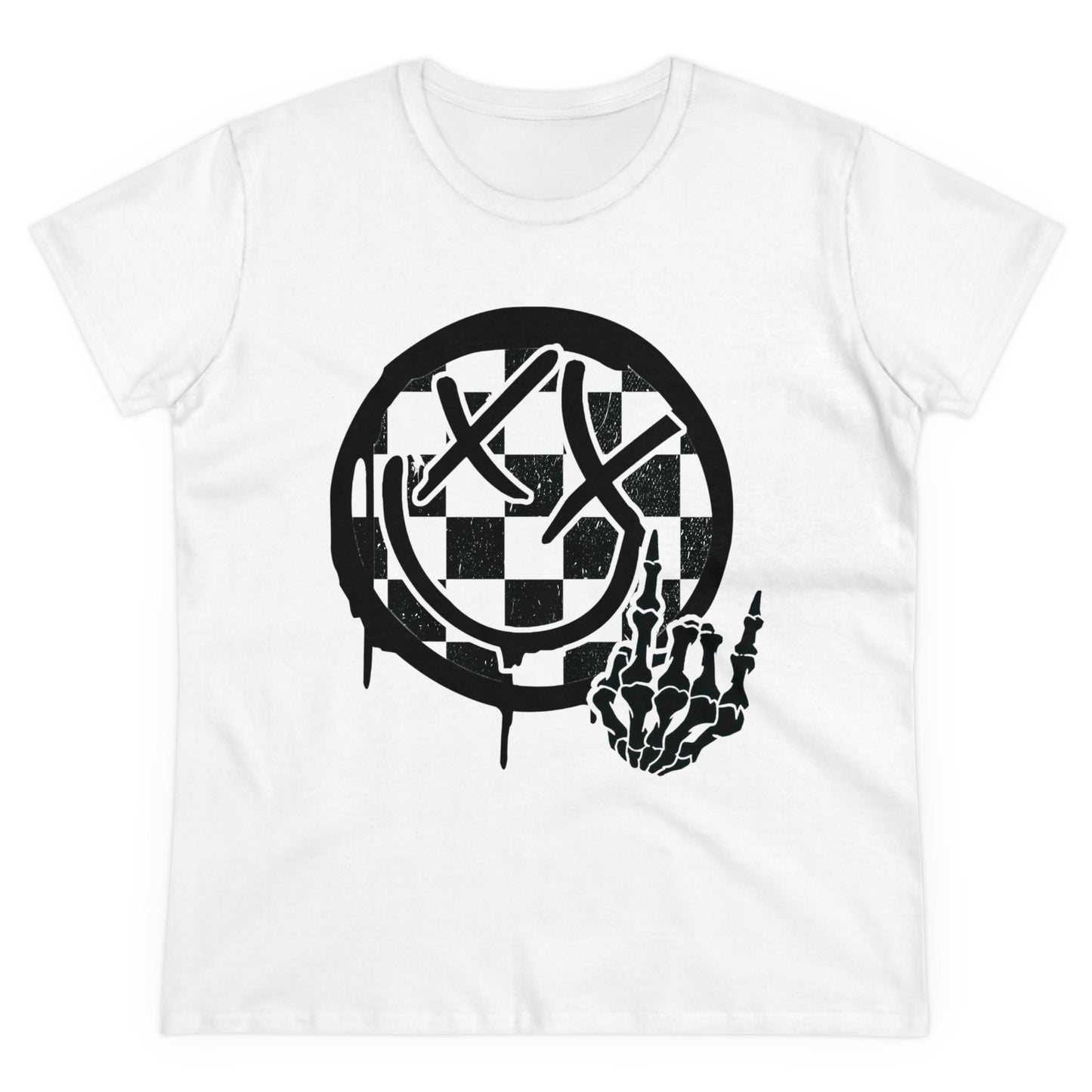 Women's Send It Smiley Tee - White