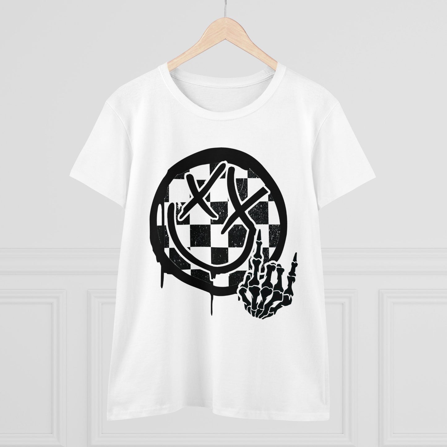 Women's Send It Smiley Tee - White