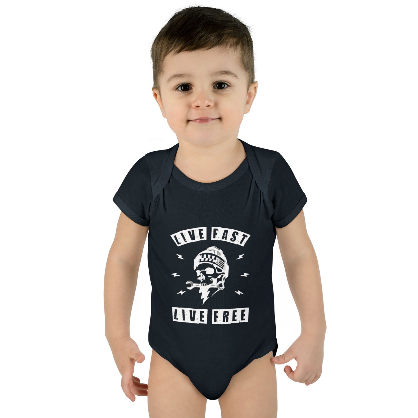 Grease Monkey Black Bodysuit