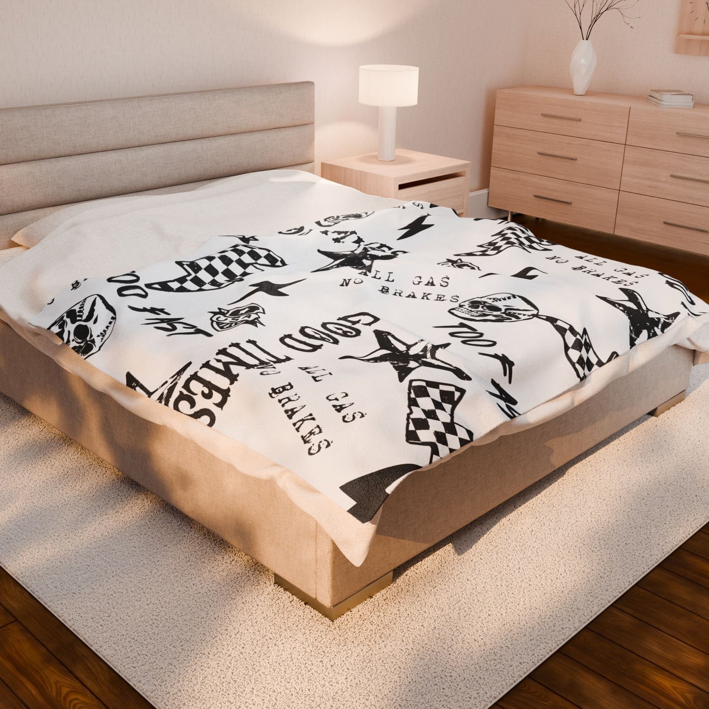 All Gas No Brakes Plush Blanket
