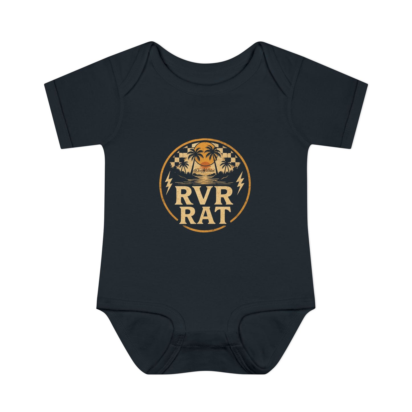 Infant RVR ⚡︎ RAT Bodysuit - Black