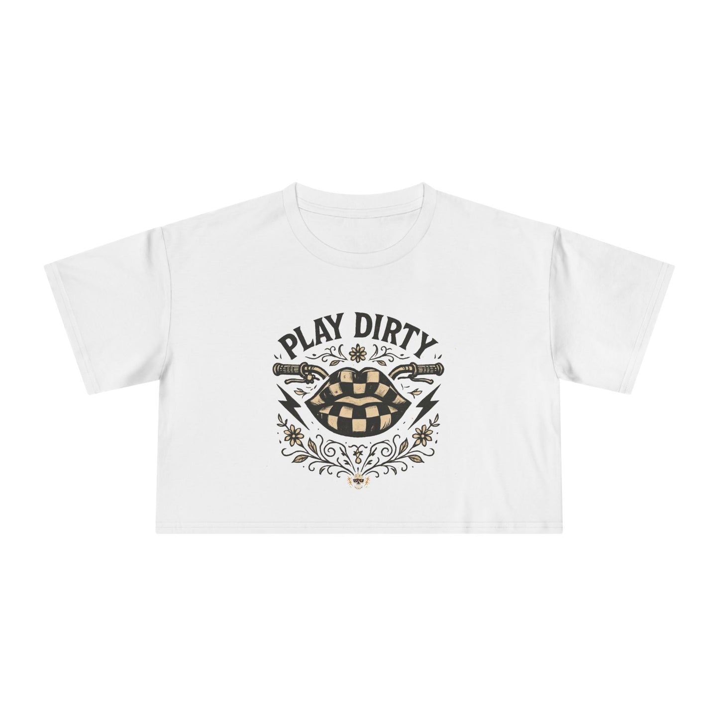 Women's Play Dirty Crop Tee