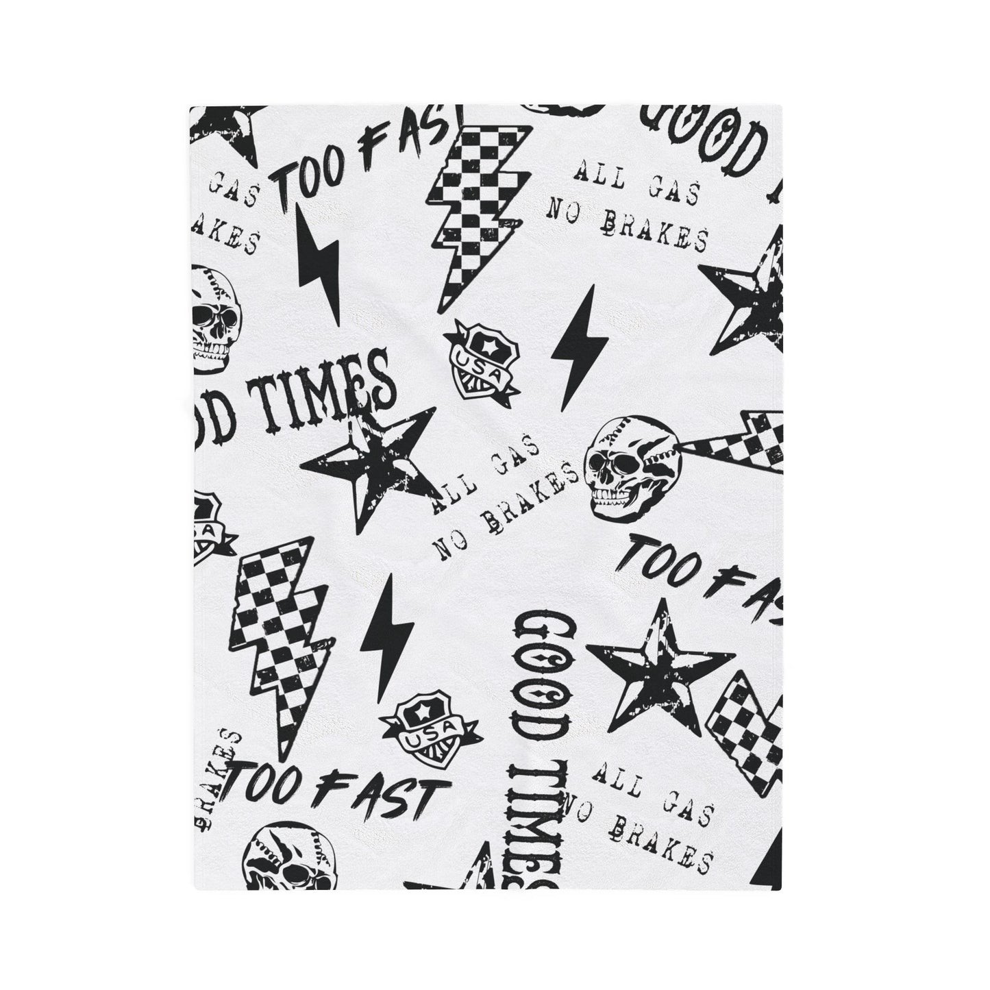 All Gas No Brakes Plush Blanket