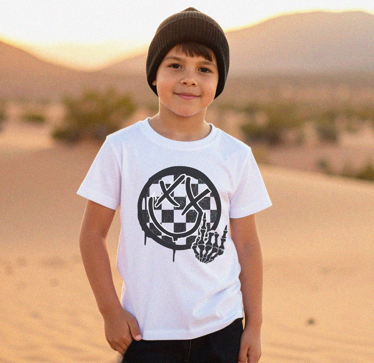 Youth Send It Smiley Tee