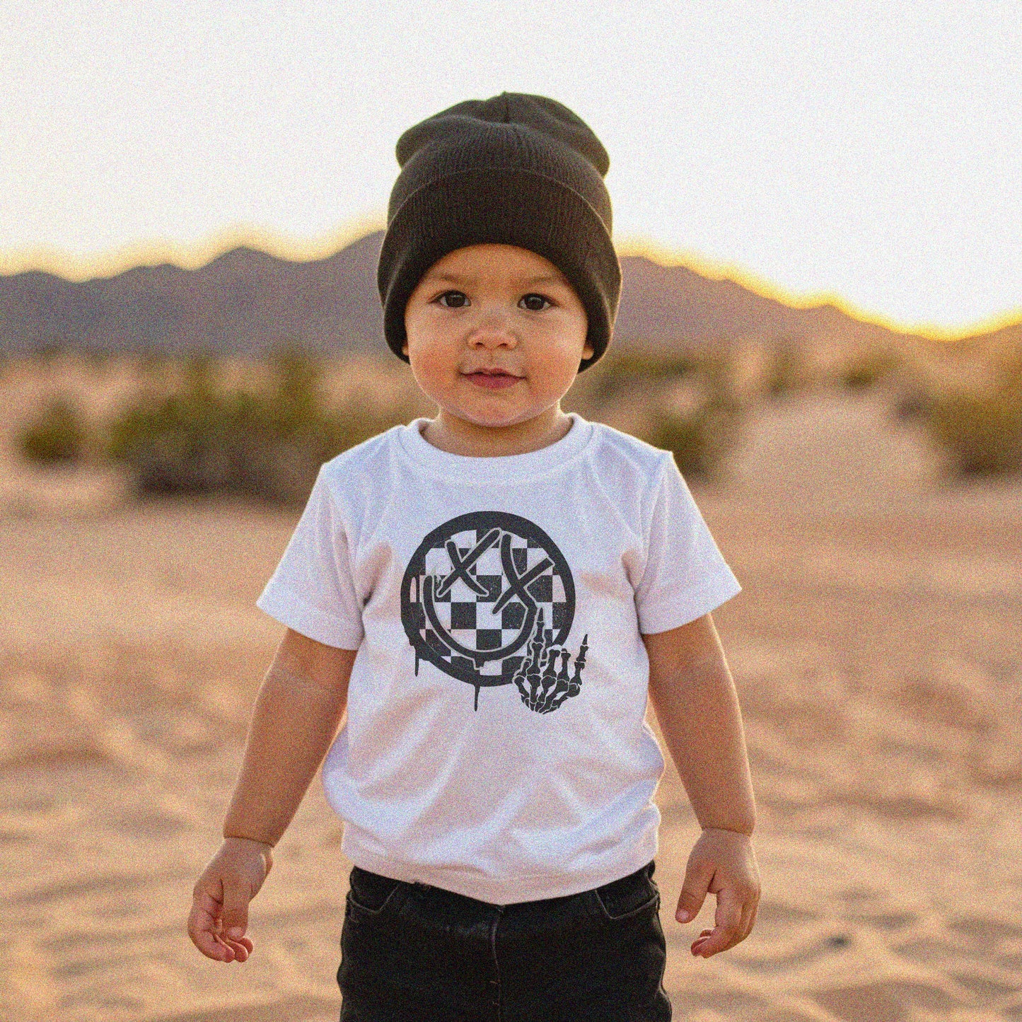 Toddler Send It Smiley Tee