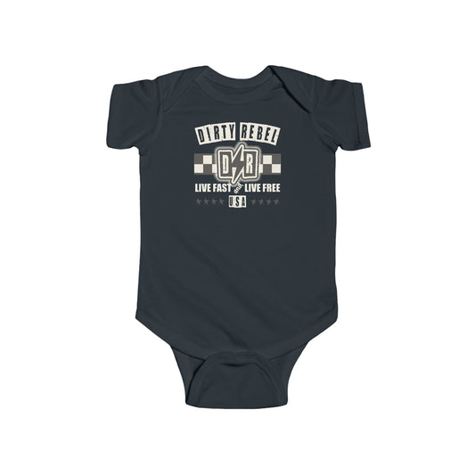 Infant Live Fast Live Free Bodysuit