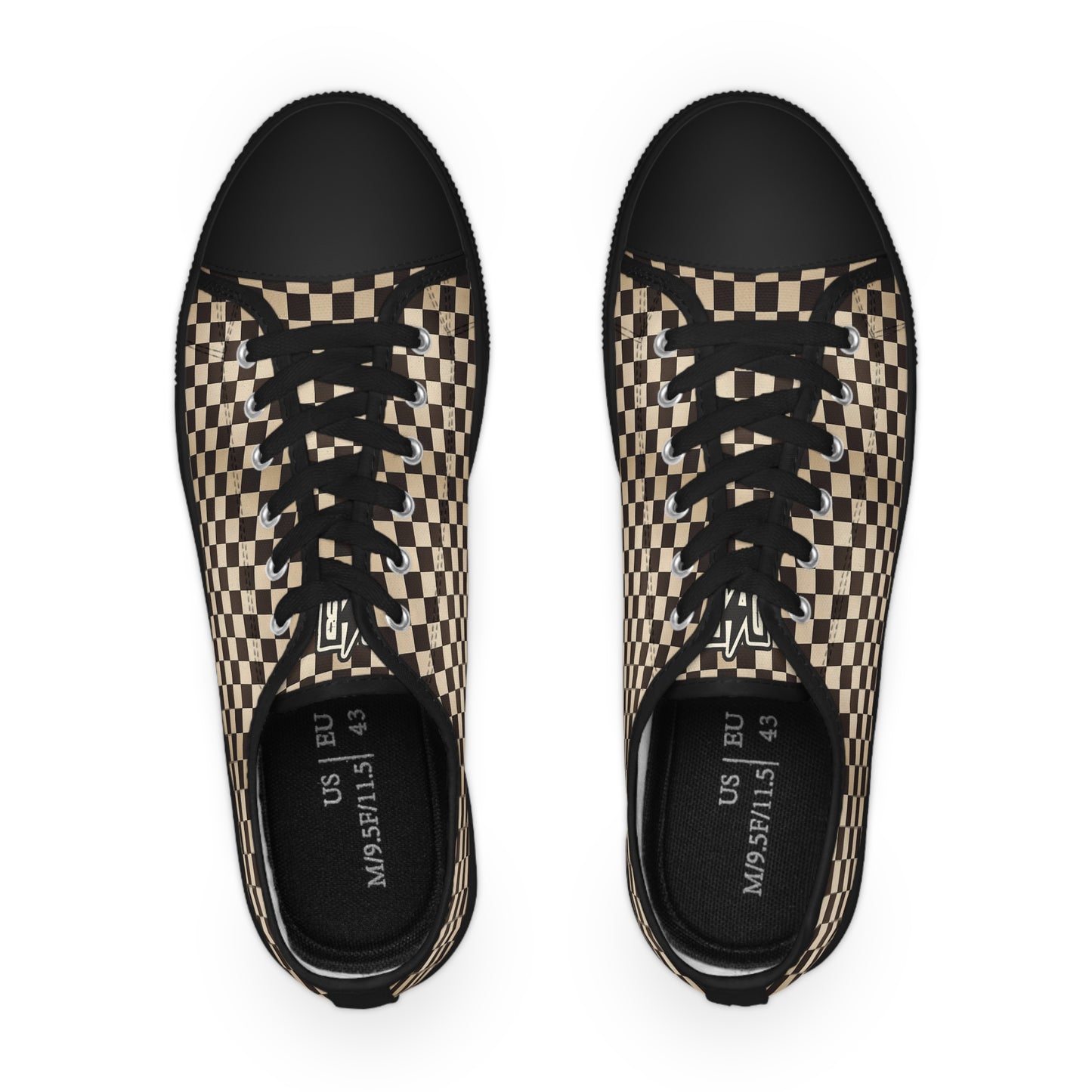 Men's Checkered Grunge Sneakers