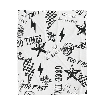 All Gas No Brakes Plush Blanket