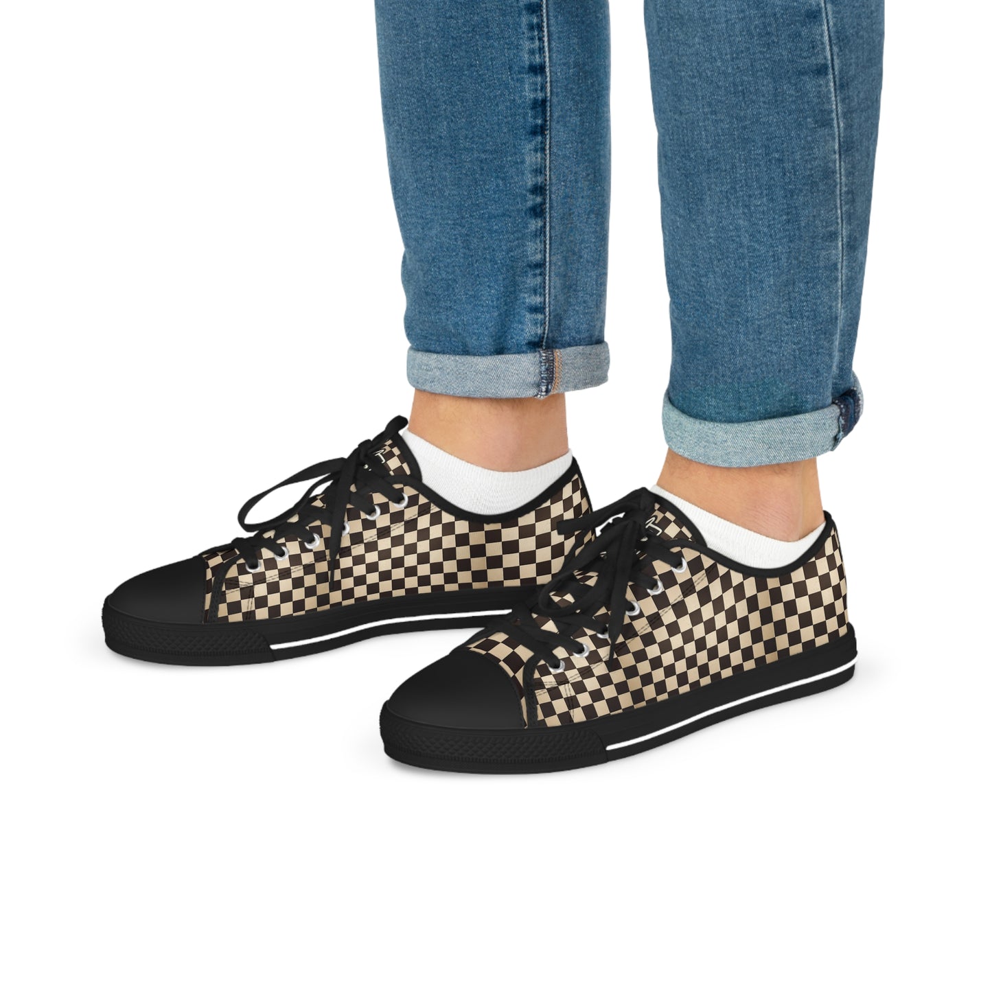 Men's Checkered Grunge Sneakers