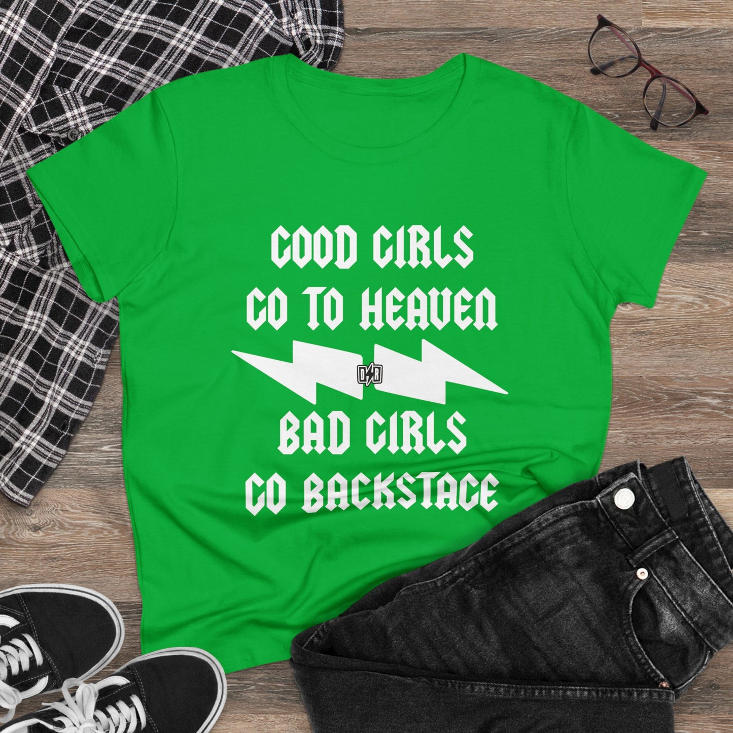 Women's Bad Girls Go Backstage Tee