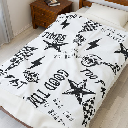 All Gas No Brakes Plush Blanket