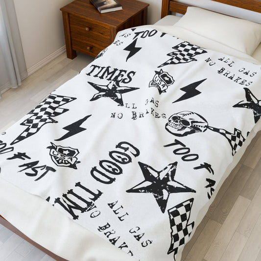 All Gas No Brakes Plush Blanket