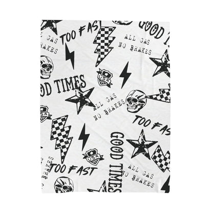 All Gas No Brakes Plush Blanket