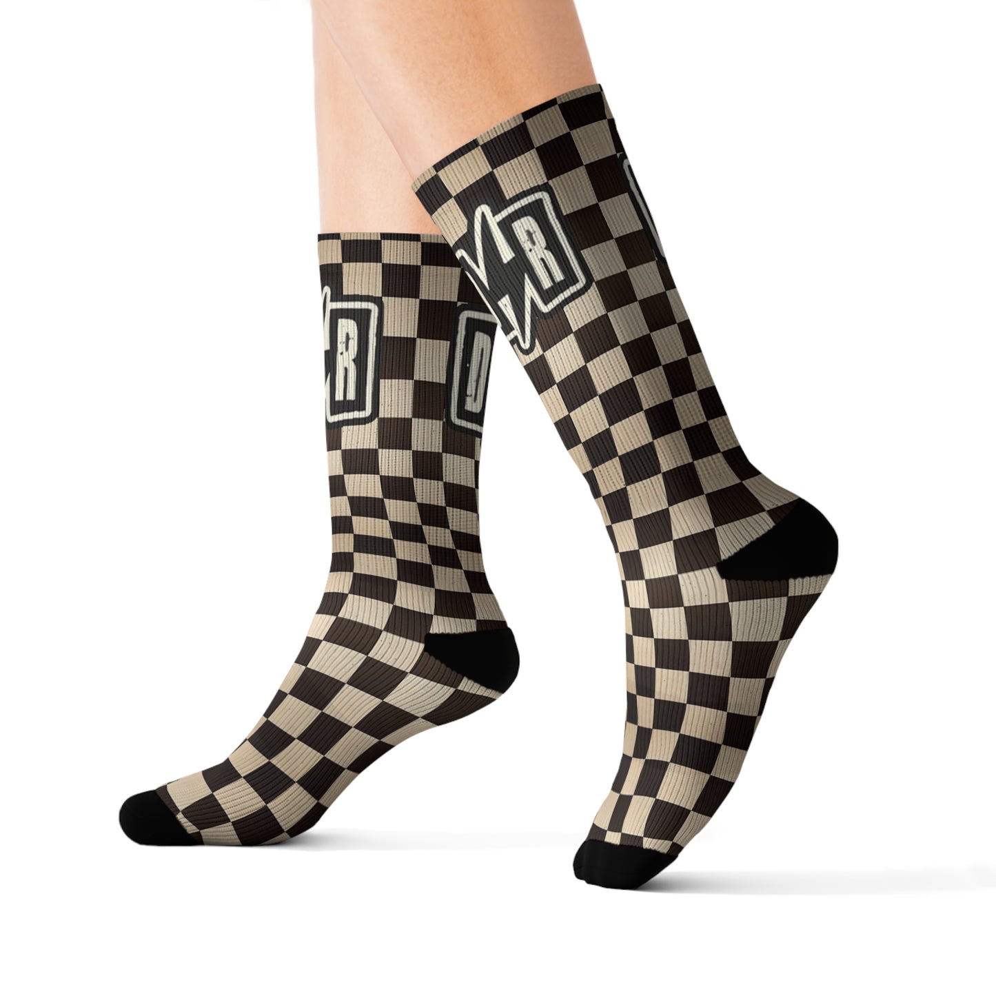 Checkered Grunge Socks