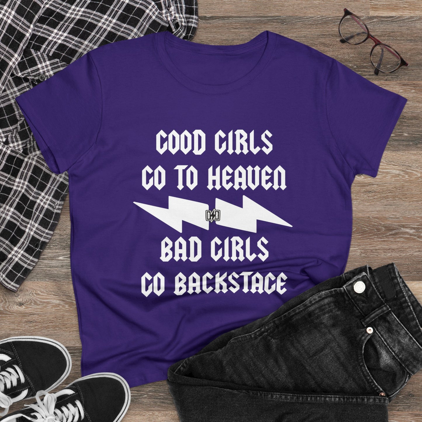 Women's Bad Girls Go Backstage Tee