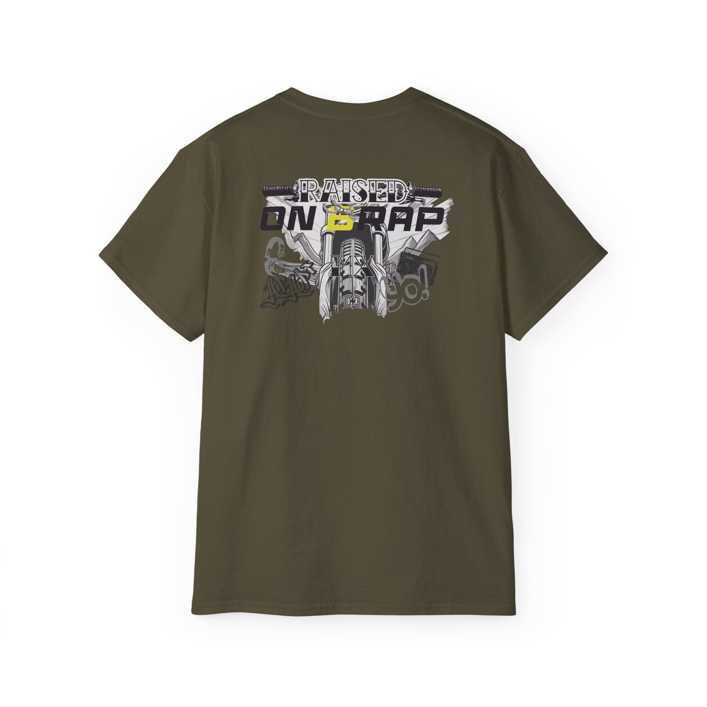 Men's Raised On BRAP Tee - Olive