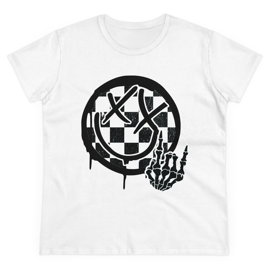 Women's Send It Smiley Tee - White