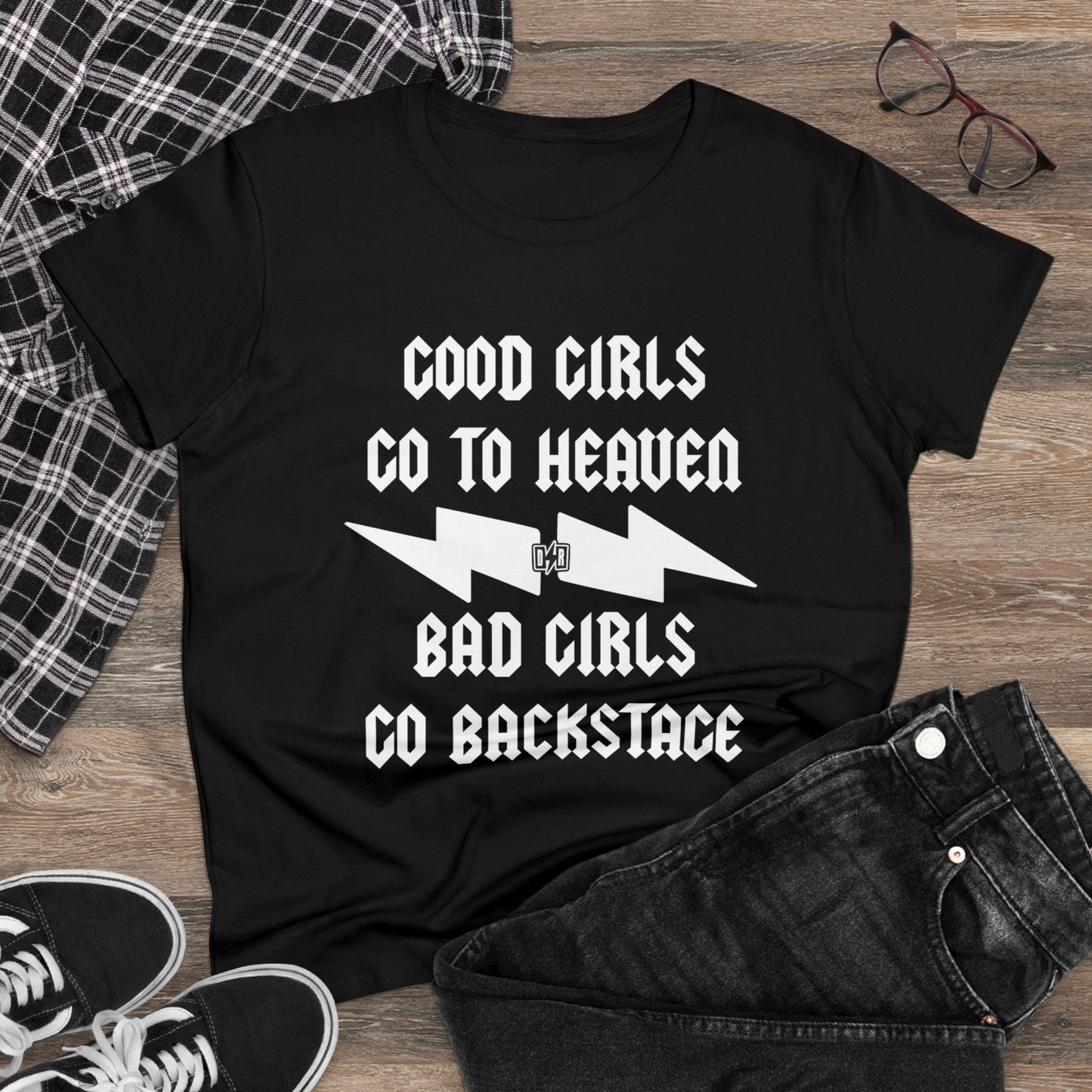 Women's Bad Girls Go Backstage Tee