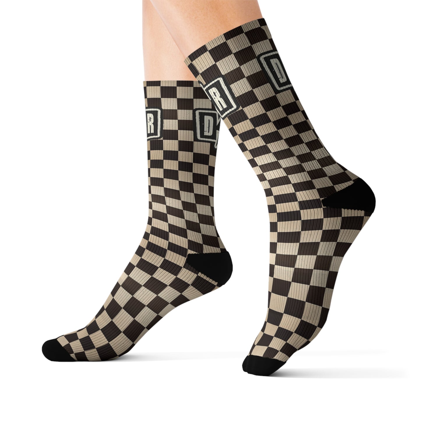 Checkered Grunge Socks