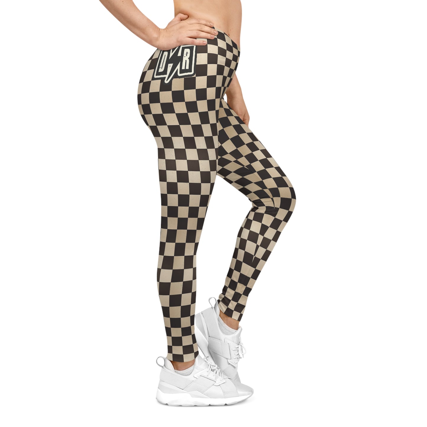 Women's Checkered Grunge Leggings