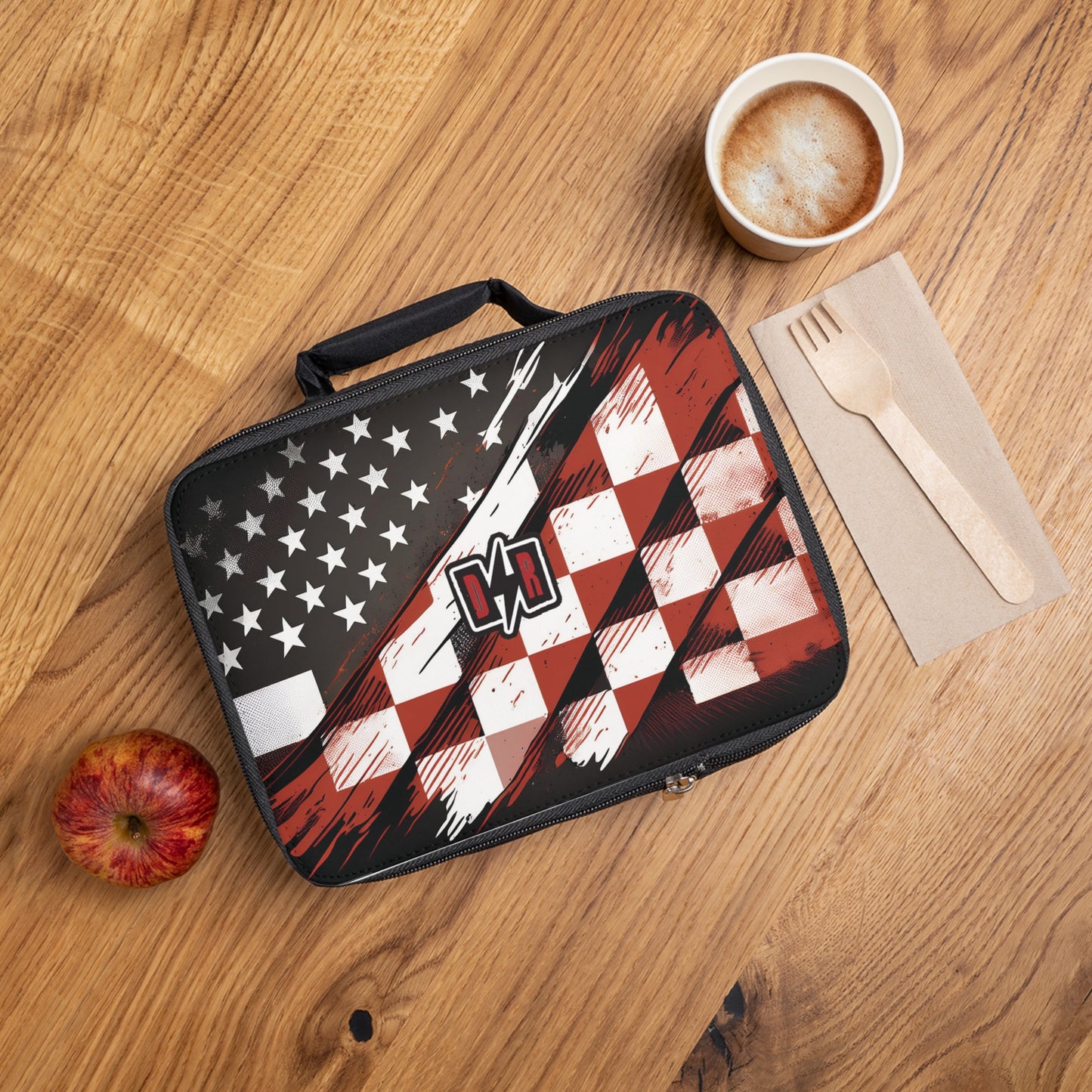 Checkered States Of America Lunch Bag