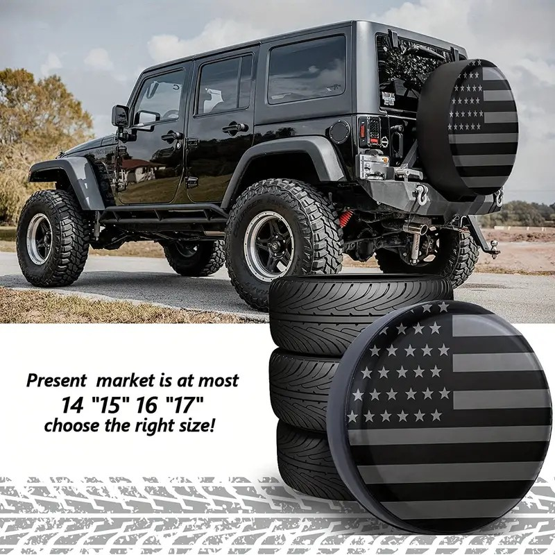 JEEP American Flag Spare Tire Cover