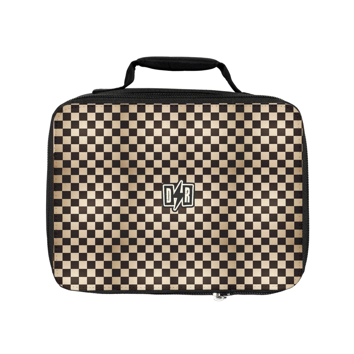 Checkered Grunge Lunch Bag