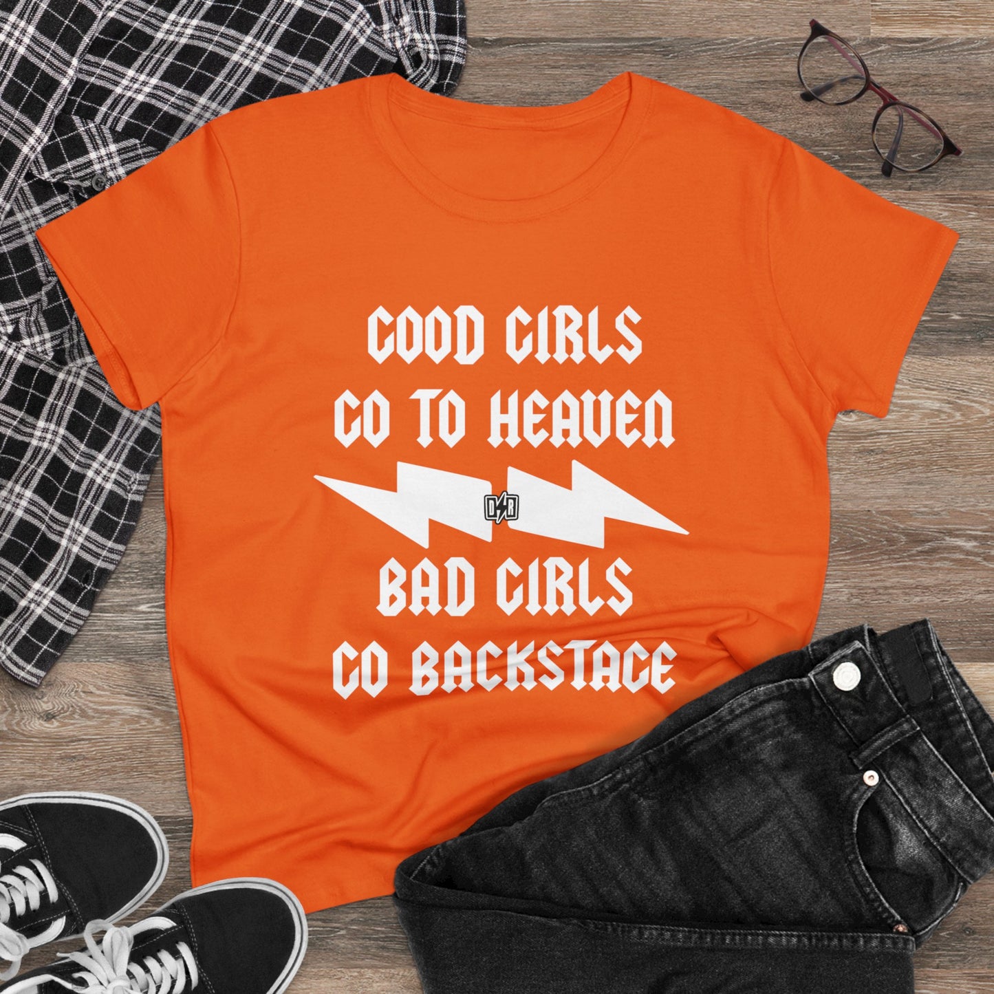 Women's Bad Girls Go Backstage Tee