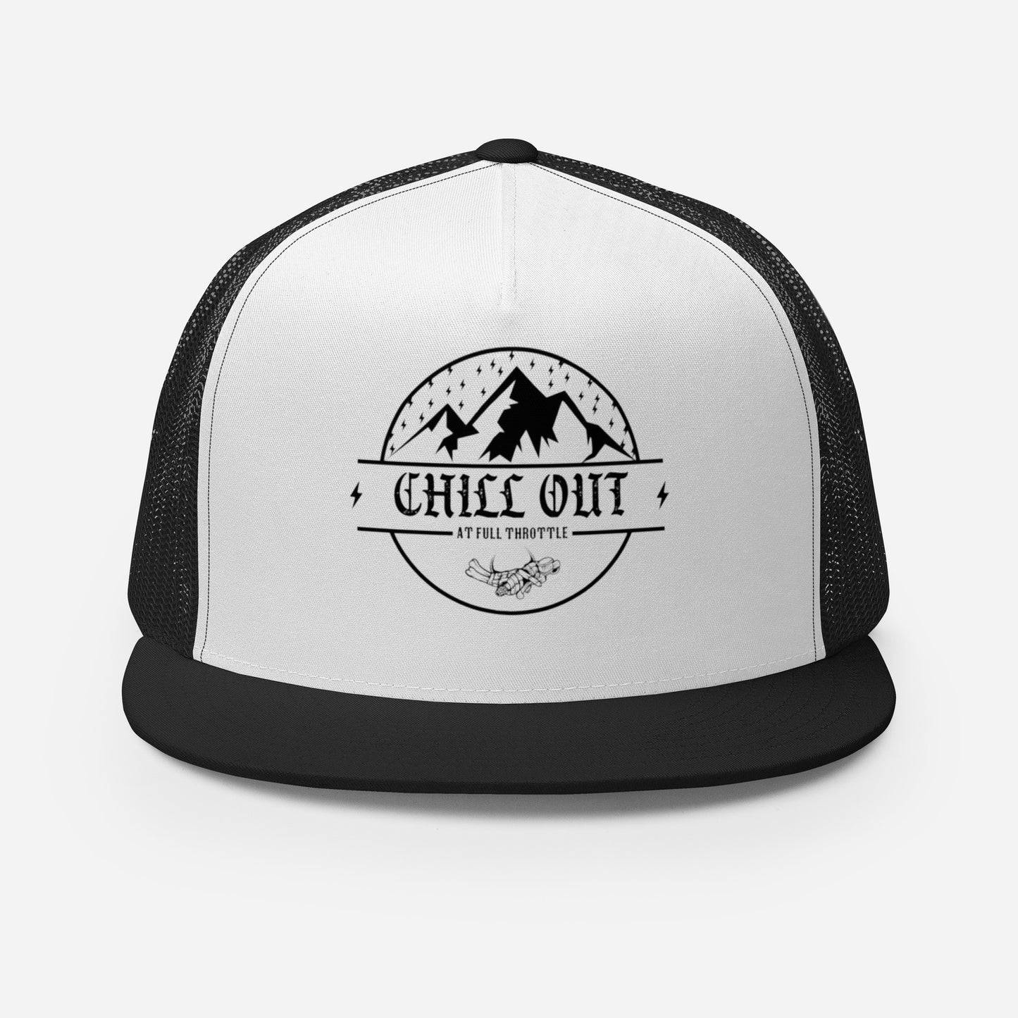 Chill Out Full Throttle Trucker Cap - White