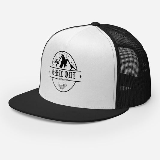 Chill Out Full Throttle Trucker Cap - White