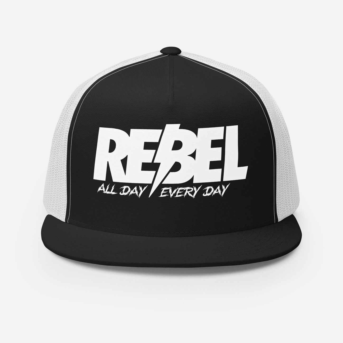 Rebel All Day Every Day Trucker Cap - Black