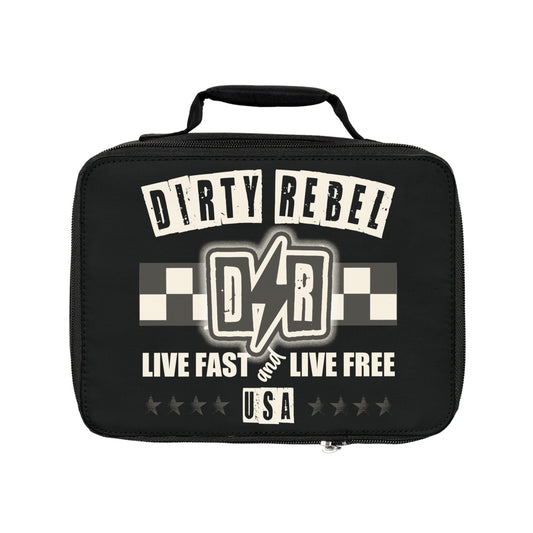 Live Fast Live Free Lunch Bag