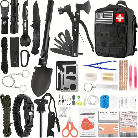 First Aid Offroad Survival Kit - Black