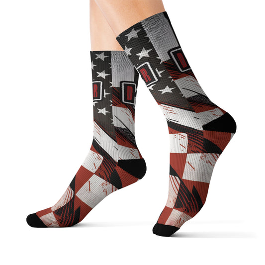 Checkered States Of America Socks