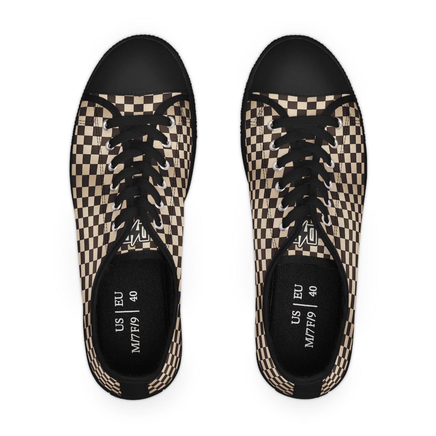 Women's Checkered Grunge Sneakers