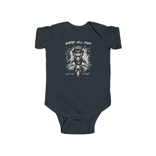 Infant Race Monkey Bodysuit