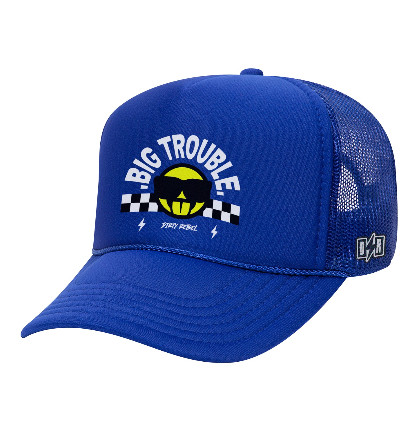 Big Trouble Trucker Hat - Blue