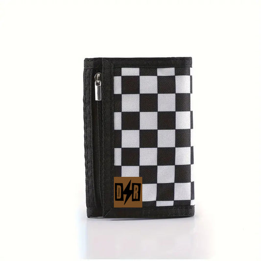 Dirty Rebel Checker Kids Wallet - Black