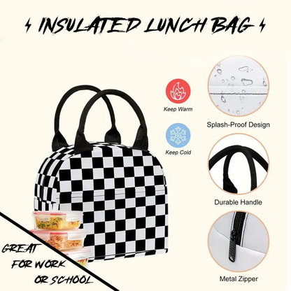 Checker Backpack, Lunch Bag & Pencil Bag
