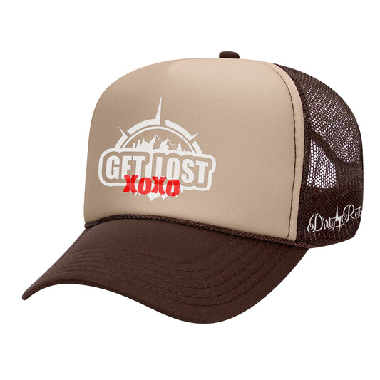 Get Lost Trucker Hat - Brown