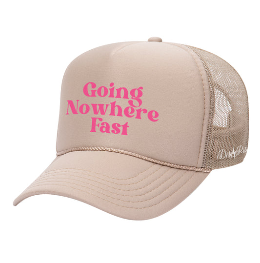 Going Nowhere Fast Trucker Hat - Khaki