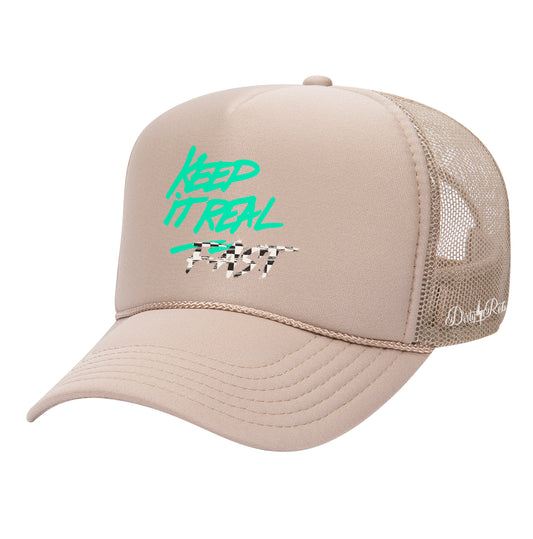 Keep It Real Fast Trucker Hat - Khaki