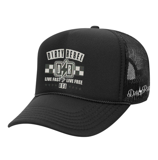 Live Fast Live Free Trucker Hat