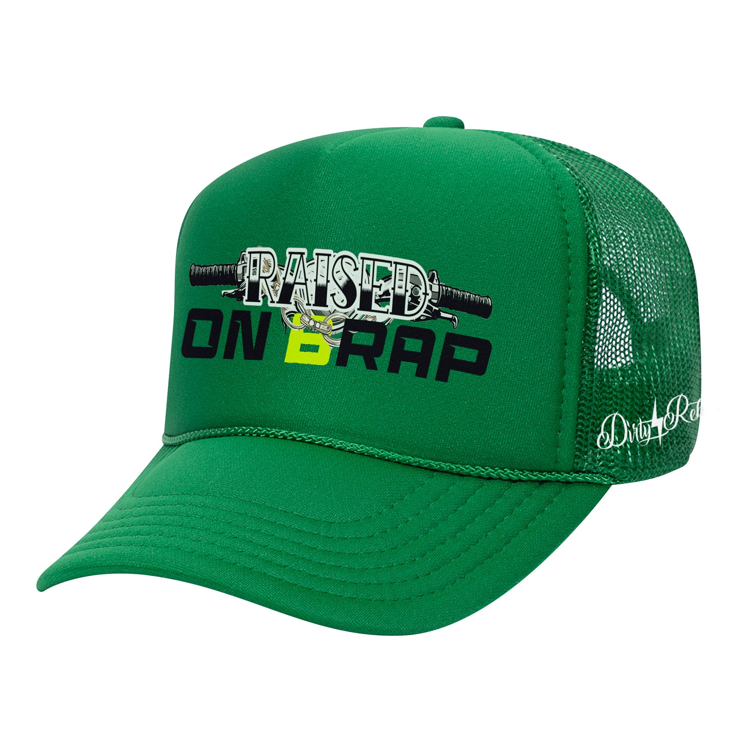 Raised On BRAP Trucker Hat - Green