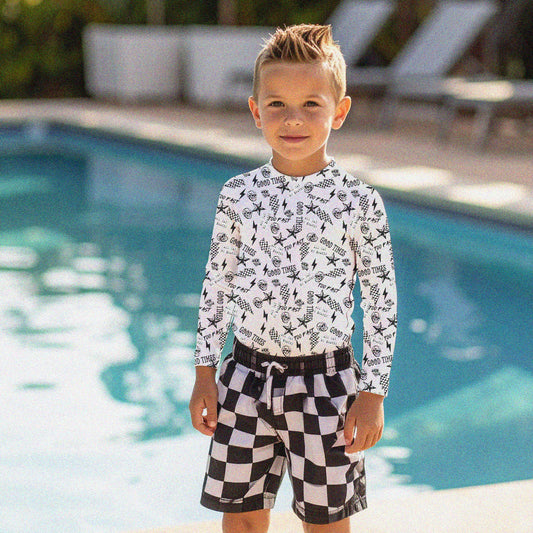 Kids All Gas No Brakes Rash Guard